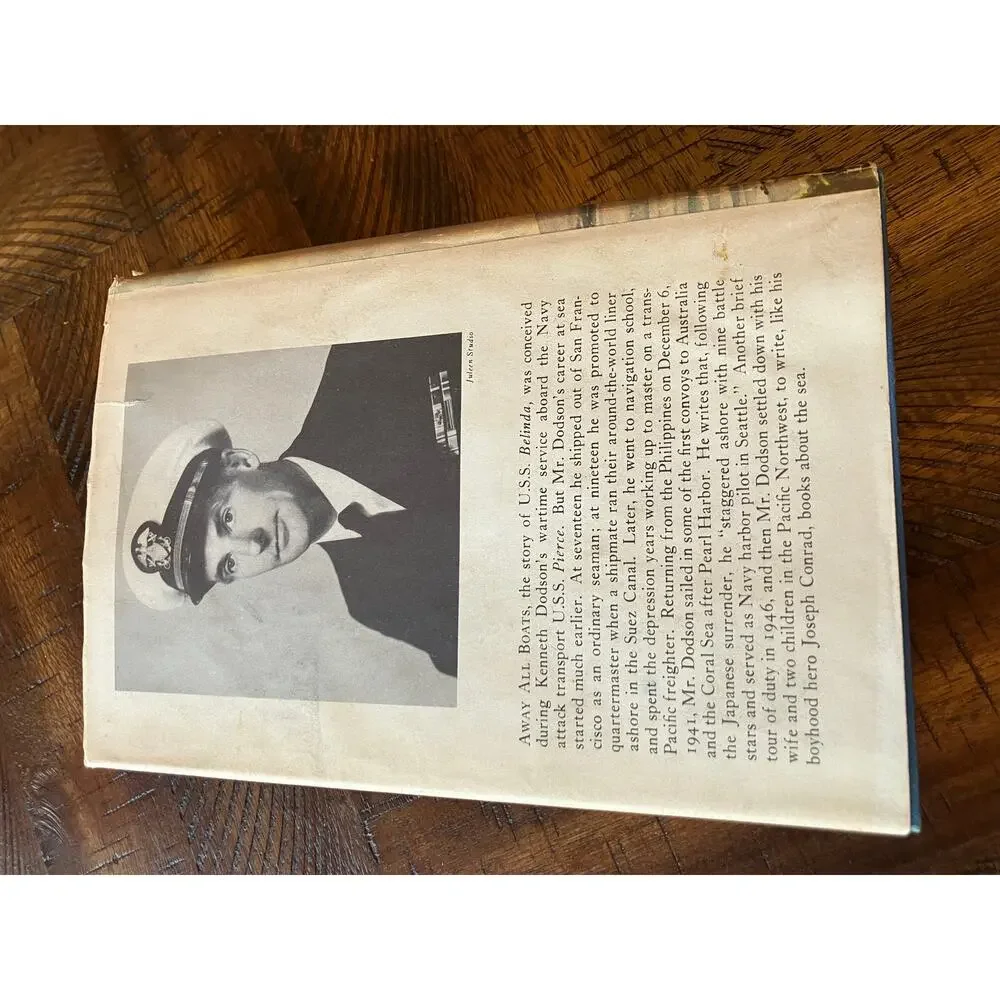 Away All Boats Vintage Book 1954 Hardcover DustJacket Military WWII Pacific VTG‎